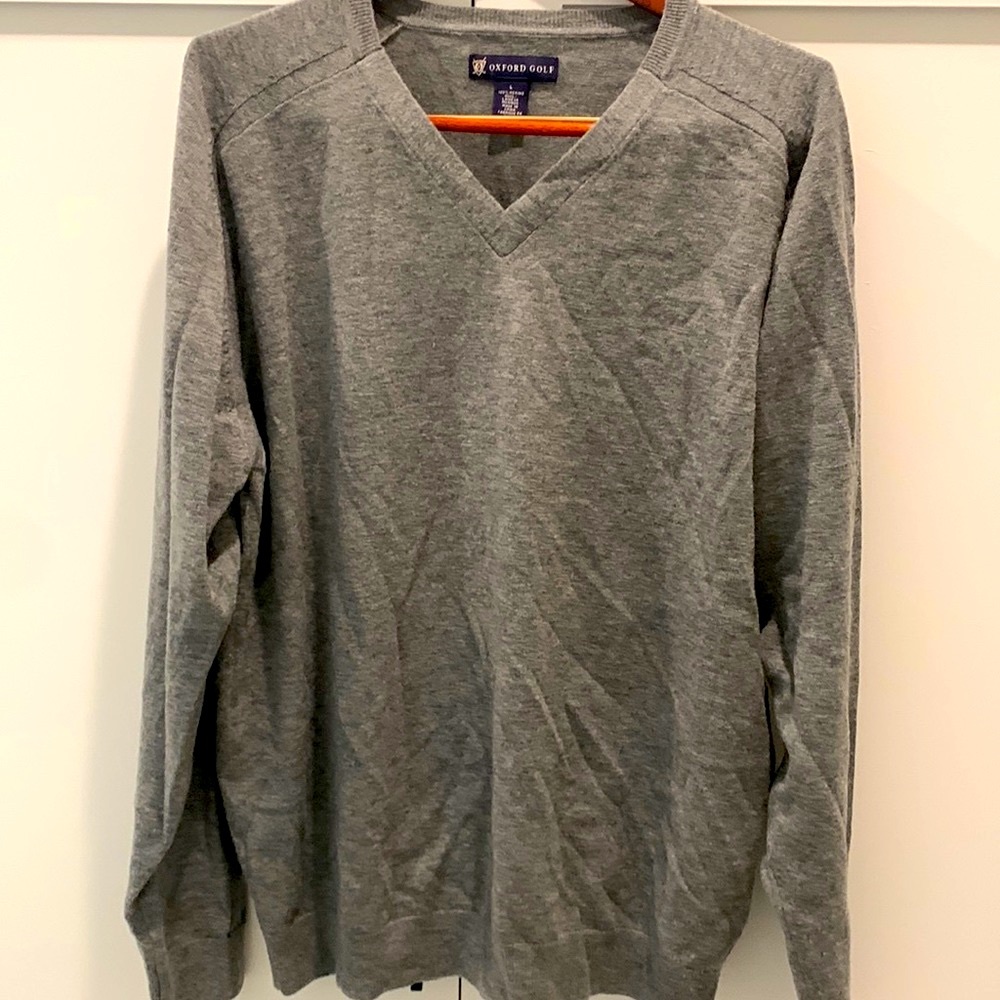 Oxford golf merino wool sweater